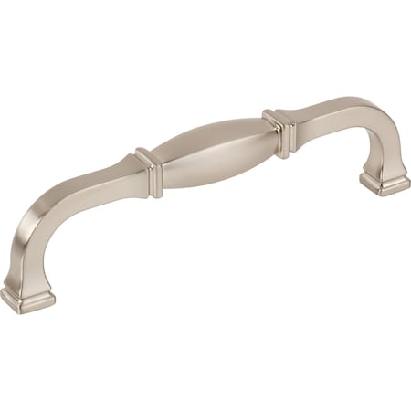Jeffrey Alexander 128 mm Center-to-Center Satin Nickel Audrey Cabinet Pull 278-128SN